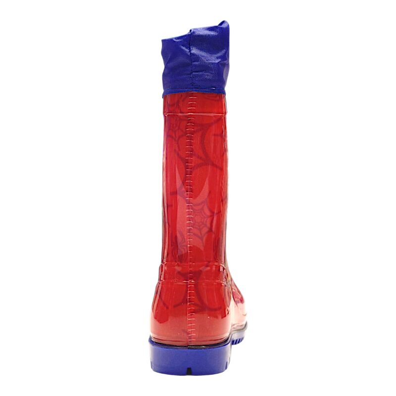 Calosce, stivali da pioggia Spider-Man rossi e blu per bambino con chiusura a laccetto - Perletti 4 Calosce, stivali da pioggia Spider-Man rossi e blu per bambino con chiusura a laccetto - Perletti