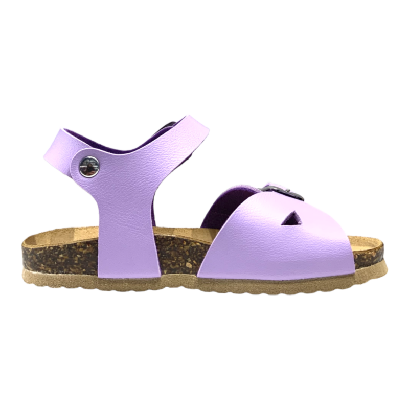 Sandalo in pelle per bambina color lilla - BioNatura 4 Sandalo in pelle per bambina color lilla - BioNatura - immagine 4
