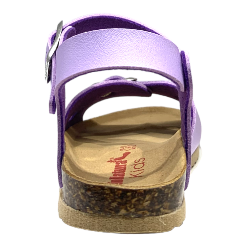Sandalo in pelle per bambina color lilla - BioNatura 3 Sandalo in pelle per bambina color lilla - BioNatura - immagine 3