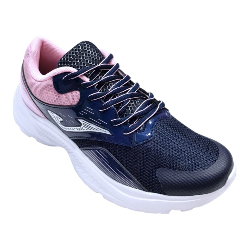 Sneaker sportiva blu-rosa per bambina in tessuto retato e lacci - Joma 1 Sneaker sportiva blu-rosa per bambina in tessuto retato e lacci elastici - Joma