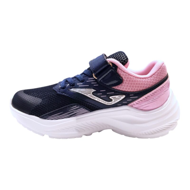 Sneaker sportiva blu-rosa per bambina in tessuto retato e lacci - Joma 3 Sneaker sportiva blu-rosa per bambina in tessuto retato e lacci elastici - Joma